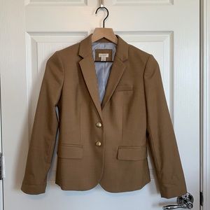 J. Crew Camel Schoolboy Blazer, Size 2P